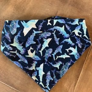 Dog shark bandana